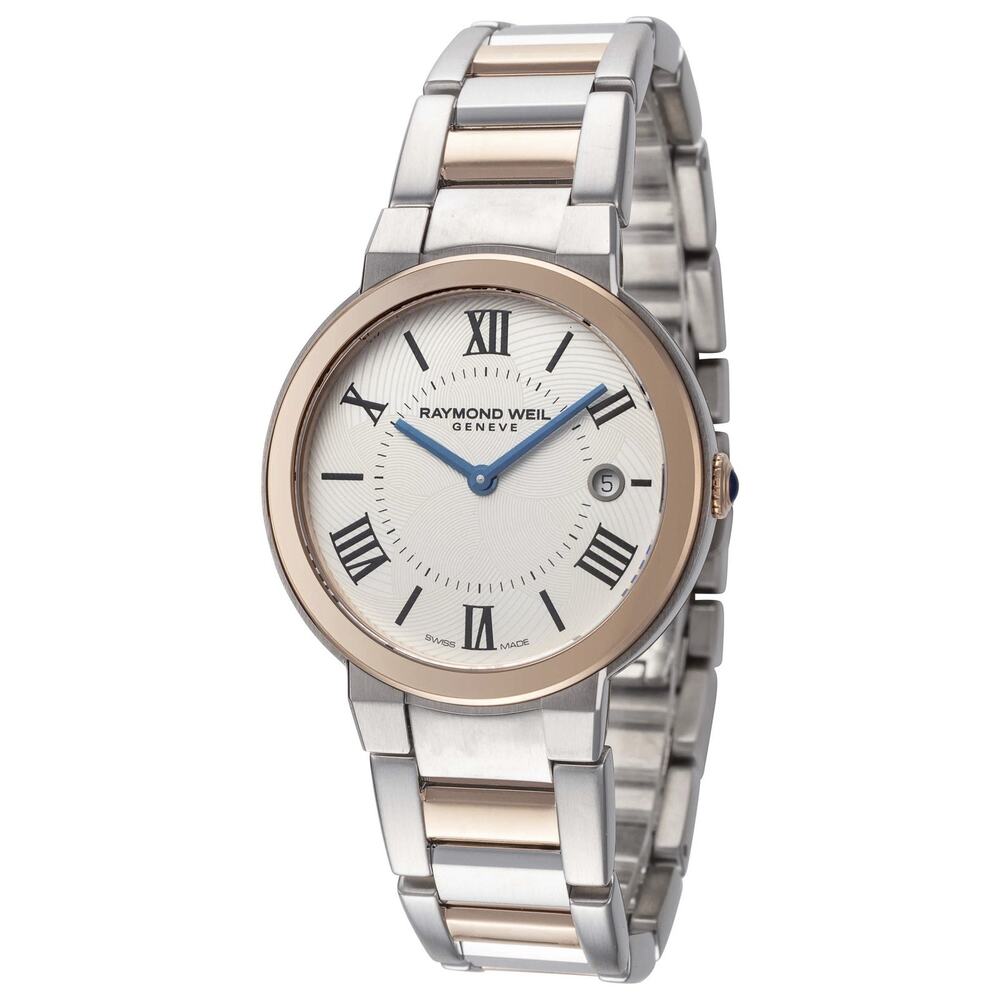 Raymond Weil Jasmine Stainless Rose Gold White Dial 35mm Watch 5245-sp5-00661